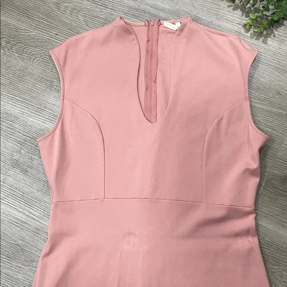 NWOT Sleeveless Pink Midi Dress